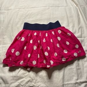 Pink and White Polka Dot Skirt